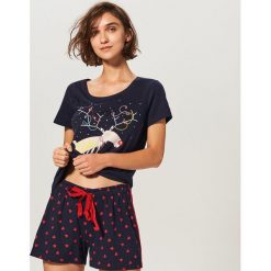 Dwuczęściowa piżama - Granatowy. Piżamy marki Reserved. W wyprzedaży za 39.99 zł.