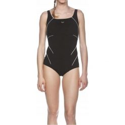 Strój kąpielowy jednoczęściowy damski na basen Arena Jewel. Czarne stroje jednoczęściowe Arena, bez wzorów, sportowe. Za 99.99 zł.