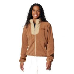 Bluza damska Columbia Sequoia Grove Full Zip. Brązowe bluzy Columbia, s, bez wzorów, bez kaptura, trekkingowe. Za 224.99 zł.