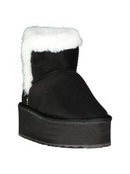 Geographical Norway Botki zimowe "Oslo" w kolorze czarnym rozmiar: 37. Czarne botki Geographical Norway, bez wzorów, z materiału, bez obcasa, na platformie, bez zapięcia. Za 86.99 zł.