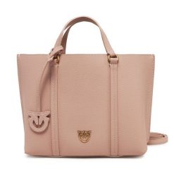 Torebka PINKO. Czerwone shopper bag Pinko, bez wzorów, klasyczne, bez dodatków. Za 999.99 zł.