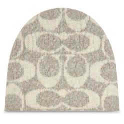 Czapka Coach. Brązowe czapki zimowe Coach, bez wzorów. Za 319.99 zł.