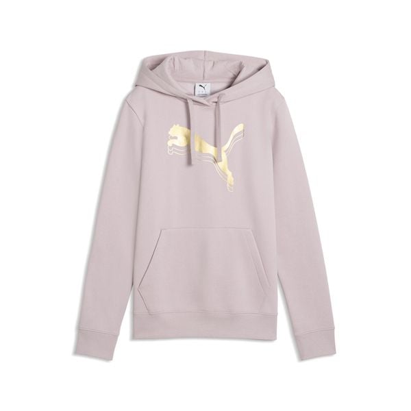 Damska bluza z kapturem ESS METALLIC PUMA. Czerwone bluzy z kapturem Puma, s, bez wzorów, z bawełny, z kapturem. Za 249.00 zł.