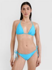 4F Góra od bikini damska - turkusowa XS. Niebieskie bikini 4f, bez wzorów, z elastanu, klasyczne. W wyprzedaży za 49.99 zł.