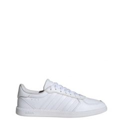 Buty Breaknet Sleek. Białe buty treningowe adidas, bez wzorów, z gumy, bez zapięcia. Za 238.70 zł.