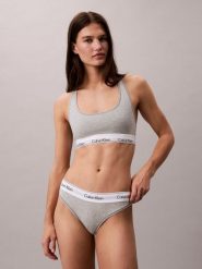 Calvin Klein Stringi Kobiety Bawełna szary, XS. Szare stringi Calvin Klein, bez wzorów, z bawełny. Za 99.95 zł.