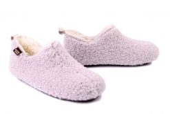 MANITU 340076-42 rosa, kapcie damskie. Czerwone kapcie Manitu, bez wzorów. Za 199.90 zł.