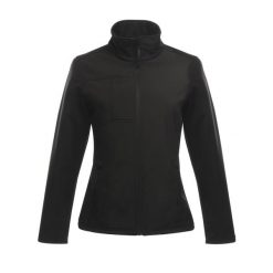 Kurtka Softshellowa Damska Wodoodporność Octagon II. Czarne kurtki Regatta, xl, bez wzorów, z materiału, bez kaptura. Za 230.99 zł.