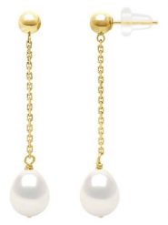 Pearl Addict Złote kolczyki-wkrętki z perłami rozmiar: onesize. Żółte kolczyki Pearl Addict, z perłą, złote. Za 250.45 zł.