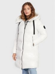 Save The Duck Kurtka puchowa D45510W-LUCK15 Biały Regular Fit. Białe kurtki Save the duck, na zimę, bez wzorów, z puchu, bez kaptura. Za 719.99 zł.