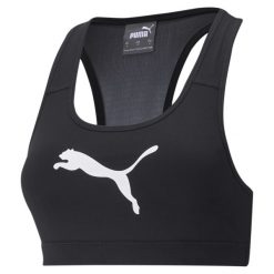 Stanik sportowy Puma Mid Impact 4Keeps Bra. Białe biustonosze sportowe Puma, bez wzorów, na fitness i siłownię. Za 110.28 zł.