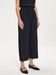 Max Mara Leisure Spodnie materiałowe Rolanda 24267860 Granatowy Relaxed Fit. Niebieskie spodnie materiałowe Max Mara Leisure, bez wzorów, z materiału. Za 469.99 zł.