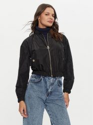 Rinascimento Kurtka bomber CFC0119826003 Czarny Regular Fit. Czarne kurtki Rinascimento, xl, bez wzorów, z syntetyku, bez kaptura. Za 239.99 zł.