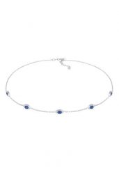 Elli Ladies Choker Evil Eye Trend Blogger z emalią w pozłacanym srebrze 925 Sterling Silver Naszyjniki 1 ct Damski. Szare naszyjniki Elli, z materiału, pozłacane. Za 293.99 zł.
