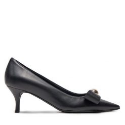 Czółenka Furla. Czarne czółenka Furla, bez wzorów, bez obcasa, bez zapięcia. Za 1,399.00 zł.