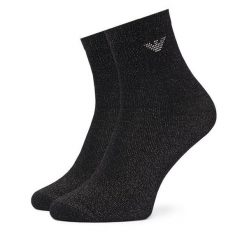Skarpety długie EA7 Emporio Armani. Czarne skarpetki EA7 Emporio Armani, bez wzorów. Za 124.99 zł.
