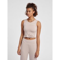 Damski tank top Hummel MT Fiona. Szare topy Hummel, l, bez wzorów, eleganckie, bez kołnierzyka, bez ramiączek. Za 220.00 zł.