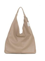Lucca Baldi Skórzany shopper bag "Catanzaro" w kolorze szarobrązowym - 46 x 35 x 5 cm rozmiar: onesize. Brązowe shopper bag Lucca Baldi, bez wzorów, z materiału, na ramię, bez dodatków. Za 304.49 zł.