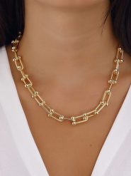 Luja Bijoux Pozłacany naszyjnik rozmiar: onesize. Żółte naszyjniki Luja Bijoux, z materiału, metalowe. Za 65.85 zł.