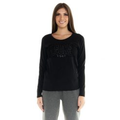 Damska koszulka Leone z długim rękawem Scooter. Czarne t-shirty sportowe LEONE 1947 APPAREL, l, bez wzorów, z tkaniny, bez ramiączek. W wyprzedaży za 111.80 zł.