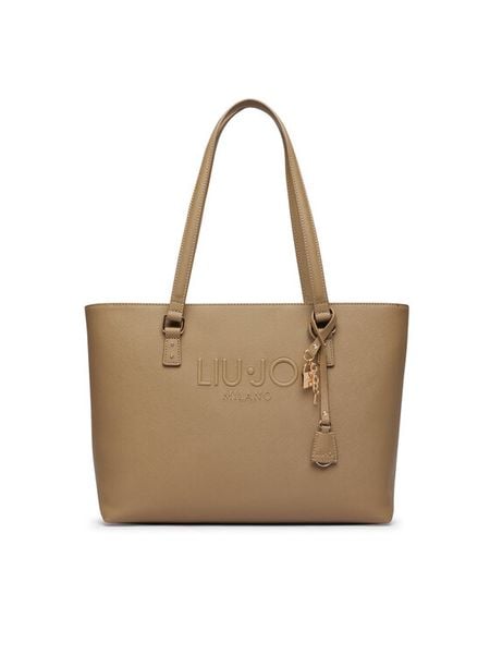 Liu Jo Torebka AA6321 ES029 Beżowy. Brązowe shopper bag Liu Jo, bez wzorów, ze skóry, bez dodatków. Za 599.99 zł.