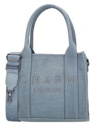 Charm Torebka w kolorze błękitnym - 26 x 21 x 13 cm rozmiar: onesize. Niebieskie torebki klasyczne Charm, bez wzorów, z materiału, przez ramię, bez dodatków. Za 132.98 zł.
