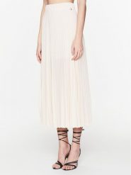 Patrizia Pepe Spódnica plisowana 8G0324/AD08-B753 Écru Regular Fit. Spódnice Patrizia Pepe, bez wzorów, z syntetyku, midi. Za 609.99 zł.