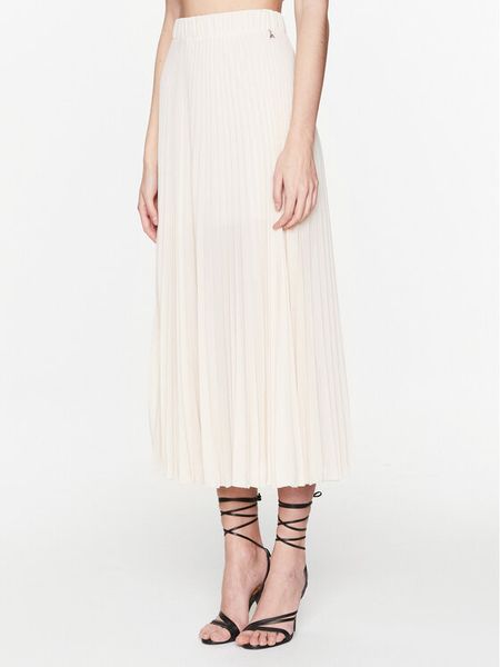 Patrizia Pepe Spódnica plisowana 8G0324/AD08-B753 Écru Regular Fit. Spódnice Patrizia Pepe, bez wzorów, z syntetyku, midi. Za 609.99 zł.