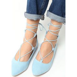 Niebieskie Balerinki Gabriel. Baleriny marki Born2be. Za 39.99 zł.