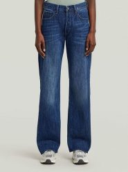 G-Star Dżinsy - Boyfriend fit - w kolorze granatowym rozmiar: W30/L34. Niebieskie jeansy G-Star, l, z aplikacjami, ze skóry, klasyczne. Za 233.33 zł.
