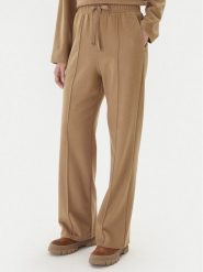 Weekend Max Mara Spodnie dzianinowe Sponda 2525786022 Beżowy Straight Fit. Brązowe spodnie materiałowe Weekend Max Mara, bez wzorów, z dzianiny. Za 879.99 zł.