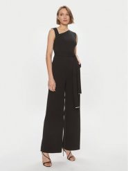 Calvin Klein Kombinezon K20K207024 Czarny Regular Fit. Czarne sukienki Calvin Klein, bez wzorów, z syntetyku, bez kołnierzyka, bez ramiączek. Za 629.99 zł.