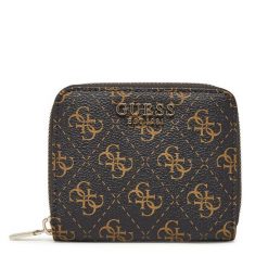 Mały Portfel Damski Guess. Brązowe portfele Guess, z aplikacjami. Za 159.99 zł.