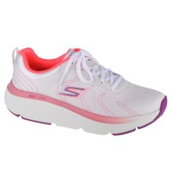 Buty do biegania damskie, Skechers Max Cushioning Delta. Białe buty do biegania Skechers, bez wzorów, bez zapięcia, do biegania, skechers sport. Za 429.99 zł.