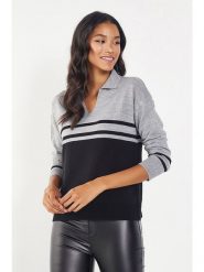 Milan Kiss Sweter w kolorze czarno-szarym rozmiar: XL. Czarne swetry Milan Kiss, xl, bez wzorów, bez ramiączek. Za 127.95 zł.