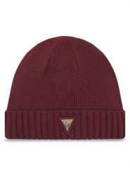 Guess Czapka V4BZ08 Z39B0 Bordowy. Czerwone czapki zimowe Guess, z aplikacjami, z materiału. Za 169.99 zł.