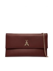 Patrizia Pepe Torebka CB5460/L011-B861 Brązowy. Brązowe kopertówki Patrizia Pepe, bez wzorów, ze skóry, bez dodatków. Za 869.99 zł.