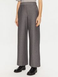 Max Mara Leisure Spodnie materiałowe Foggia 2426786108 Szary Wide Leg. Szare spodnie materiałowe Max Mara Leisure, bez wzorów, z bawełny. Za 499.99 zł.