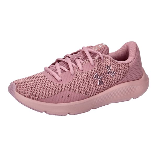 Buty do biegania damskie Under Armour Charged Pursuit 3 W. Czerwone buty do biegania Under Armour, bez wzorów, z materiału, bez zapięcia, do biegania. Za 379.99 zł.