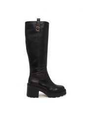 PINKO Kozaki Altea 05 SD0553P001 Czarny. Czarne kozaki Pinko, bez wzorów, ze skóry, bez obcasa, na płaskiej podeszwie, bez zapięcia. Za 1,659.00 zł.