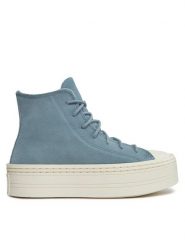 Converse Trampki Chuck Taylor As Modern Lift A06816C Niebieski. Niebieskie trampki Converse, bez wzorów, ze skóry, bez zapięcia. Za 259.99 zł.