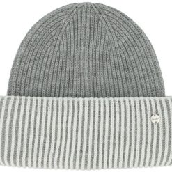 Czapka Eisglut Lottil. Szare czapki zimowe EISGLUT, bez wzorów, z materiału, eleganckie. Za 155.50 zł.