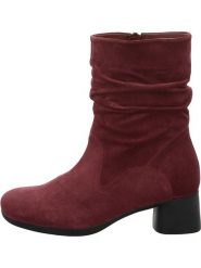 Think! Skórzane botki w kolorze czerwonym rozmiar: 40,5. Czerwone botki Think!, bez wzorów, eleganckie, bez obcasa, bez zapięcia. Za 369.84 zł.
