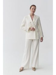 TATUUM Spodnie "Zariana" w kolorze białym rozmiar: 44. Białe spodnie materiałowe Tatuum, bez wzorów, z materiału. Za 211.81 zł.