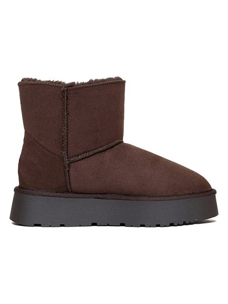 ISLAND BOOT Botki zimowe "Catalina" w kolorze brązowym rozmiar: 39. Brązowe botki Island Boot, bez wzorów, bez obcasa, na platformie, bez zapięcia. Za 183.15 zł.