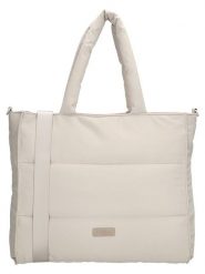 Beagles Torebka w kolorze kremowym - 36 x 32 x 12 cm rozmiar: onesize. Brązowe torebki klasyczne Beagles, bez wzorów, z materiału, przez ramię, pikowane, bez dodatków. Za 86.99 zł.