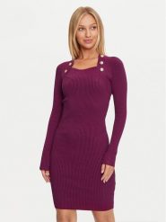Marciano Guess Sukienka dzianinowa 4BGK01 5613Z Różowy Bodycon Fit. Czerwone sukienki Marciano Guess, z aplikacjami, z dzianiny, bez kołnierzyka, bez ramiączek, bodycon. Za 429.99 zł.