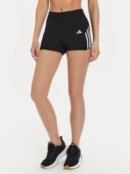 Adidas Szorty sportowe Hyperglam IN9299 Czarny Slim Fit. Czarne szorty sportowe adidas, bez wzorów, z syntetyku, na fitness i siłownię. Za 109.99 zł.