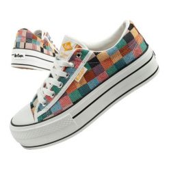Kolorowe Trampki Lee Cooper LCW-25-31-3441L wielokolorowe. Trampki bez wzorów, z gumy, klasyczne, bez zapięcia. Za 222.50 zł.