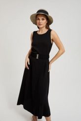 Kapelusz z kokardą czarny. Czarne kapelusze MOODO, bez wzorów. W wyprzedaży za 26.99 zł.